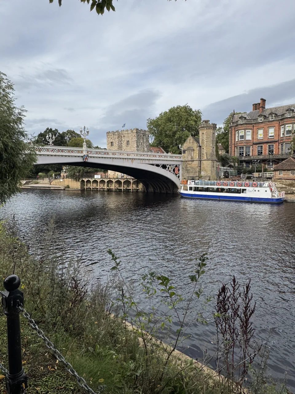 The River Ouse, Lendal Bridge and riverside buildings in York